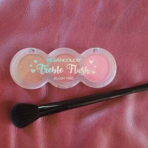 Kleancolor Treble Flush Blush Trio - Peach, Pink, Coral